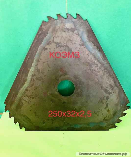 Пилы дисковые по дереву трехугольные