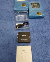 MINI Конвертер AV TO HDTV UP Scaler 1080P чёрный AV2HDMI RCA в HDTV CVSB LR 1080P оригинальный НОВЫЙ