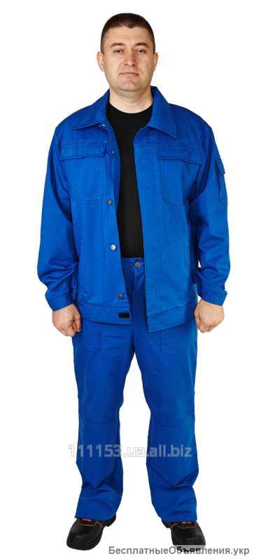 Костюм модельный рабочий цвет василек