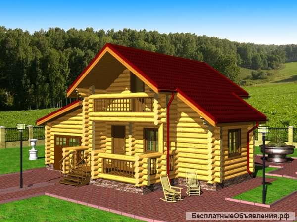 Бани из оцилиндрованного бревна