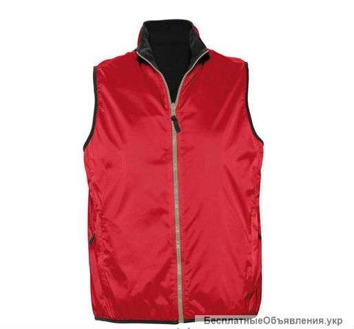Жилет утепленный двухсторонний плащевка флис