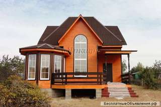 Новый дом с верандой и коммуникациями, по гарантии, у озера Плещеево