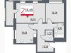 2-к квартира Щербакова, 77