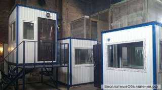 Пост охраны 2 м х 2 м х 2,5 м на постаменте