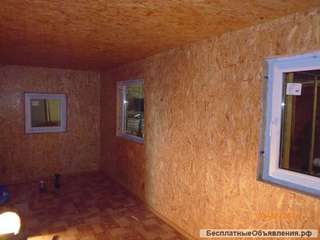 Бытовка зимняя 6 м х 2,4 м х 2,5 м на металлораме