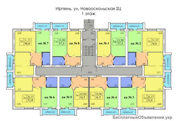 2-комнатную квартиру от застройщика