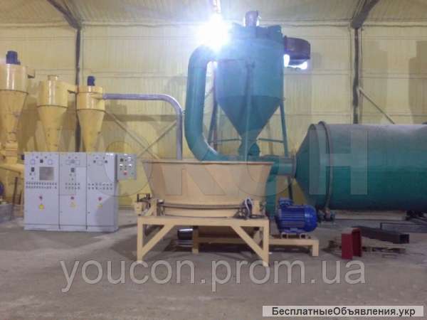 Линия гранулирования сена и соломы