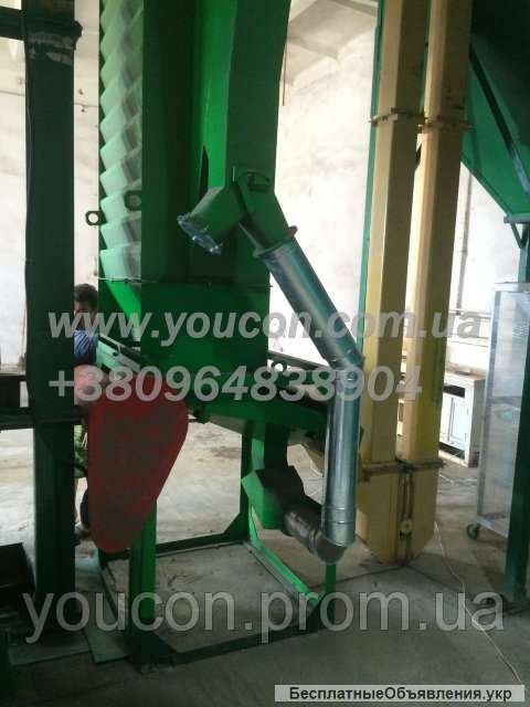 Охладительная колонна с просеивателем для линии гранулирования