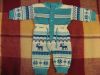 Вязанный комбинезон на мальчика, на 7-8 месяцев