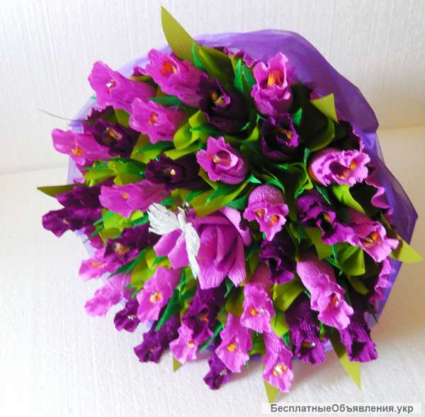 Букет из конфет "Сиреневый туман"