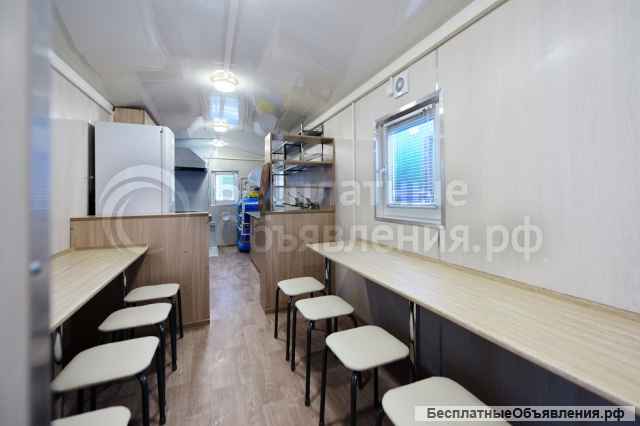 Вагон-дом столовая на 12 мест с кухней «Торос»