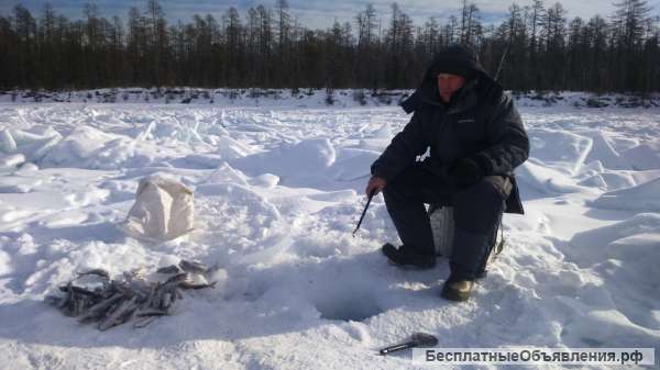 Зимняя рыбалка на севере Байкала