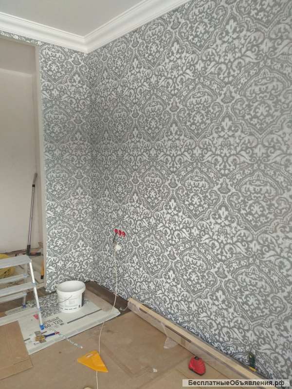 Поклейка Обоев, Покраска, Шпаклёвка стен