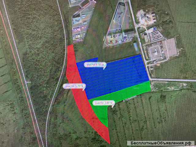 Земельного участка с возможностью подведения ЖД тупика Шушары