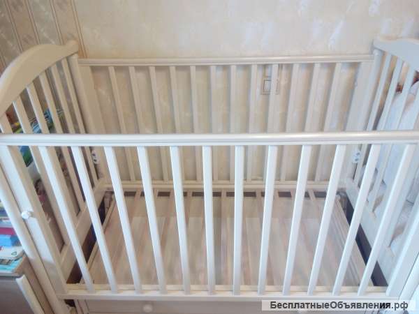 Кроватка Людмила+матрас Афалина+борт