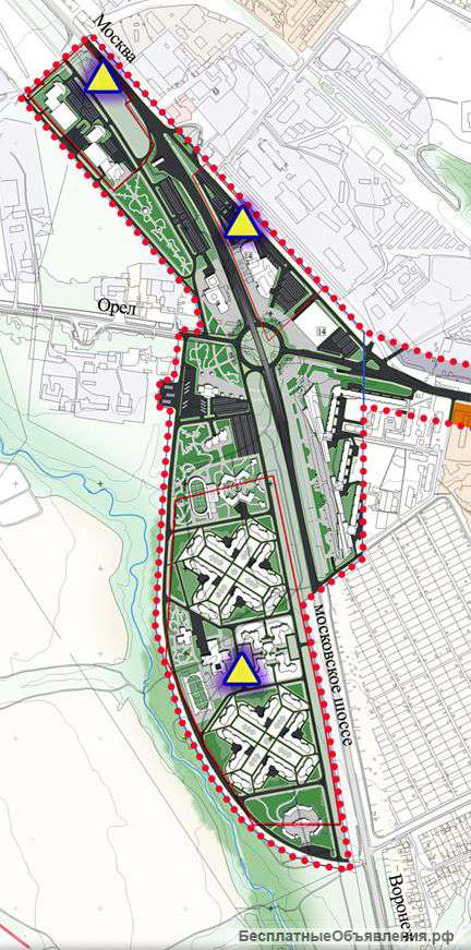 Участок для строительства торгово-развлекательного центра