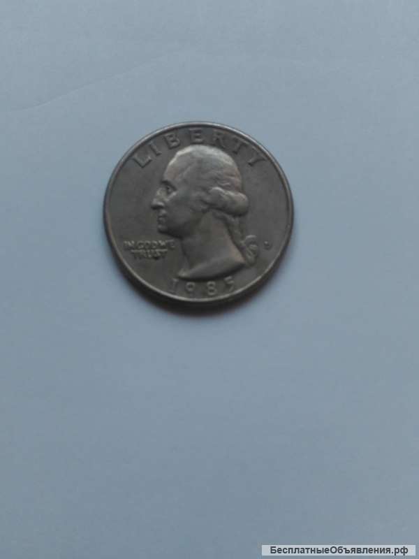 Монеты либерти 1965 и 1985 годов