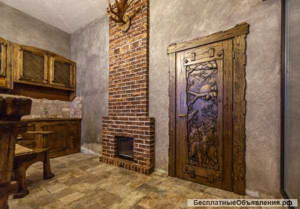 Отделка бань, деревянных СРУБОВ деревом, 100% массив дуба