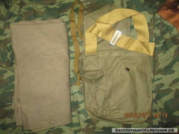 Плащ-палатка ВС СССР в сумке-чехле с плечевым ремнем