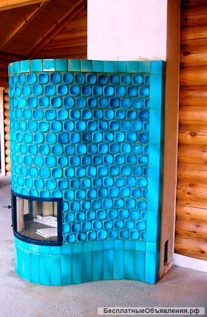 Камины из кирпича, камня, мрамора