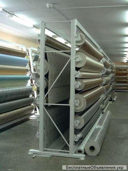 Консольные стеллажи для хранения труб, длинномеров