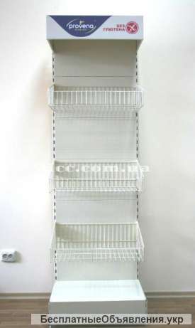 Брендовый стеллаж рекламный