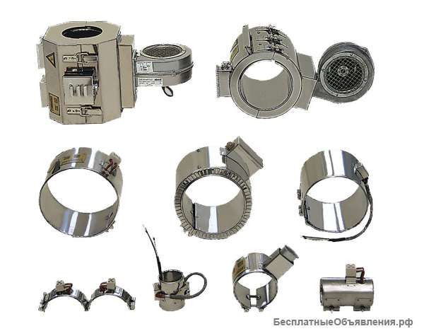 Нагреватели кольцевые, плоские, патронные, кольцевые керамические, ТЭНы