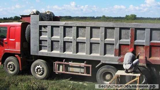 Пескоструйная абразивная очистка кузовов самосвалов