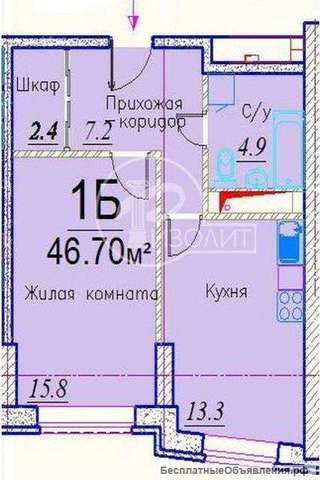 1-комн. квартира Московская область, г. Химки, Вишнёвая улица, 31к6