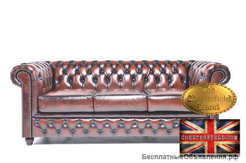 Кожаный диван Chesterfield (Честер), модель Брайтон (Brighton)