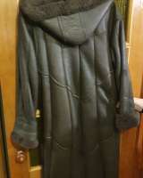 Дубленка женская натуральная темно-коричневая