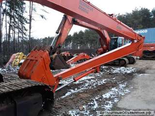 Б/у экскаватор Хитачи Hitachi ZX200 удлиненное оборудование 16 м Long Reach оригинал Япония