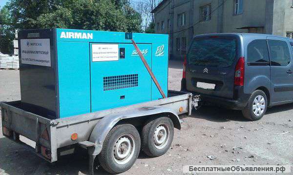 Аренда дизельного генератора на прицепе а/м
