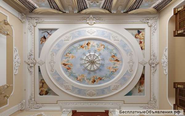 Кессонный потолок. оформления и монтаж