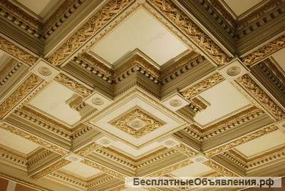 Кессонный потолок. оформления и монтаж
