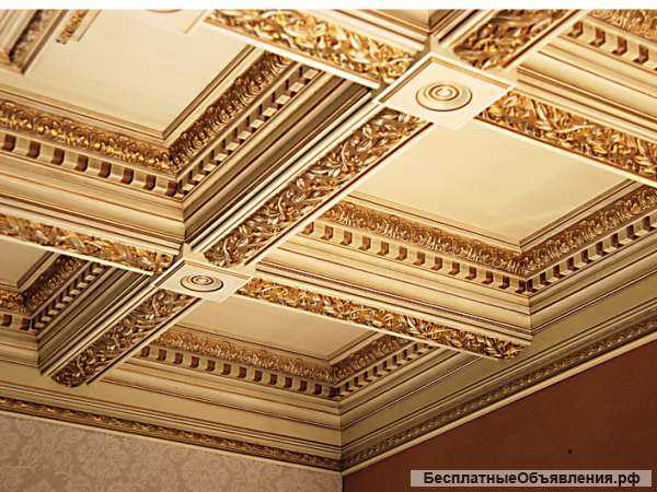 Кессонный потолок. оформления и монтаж