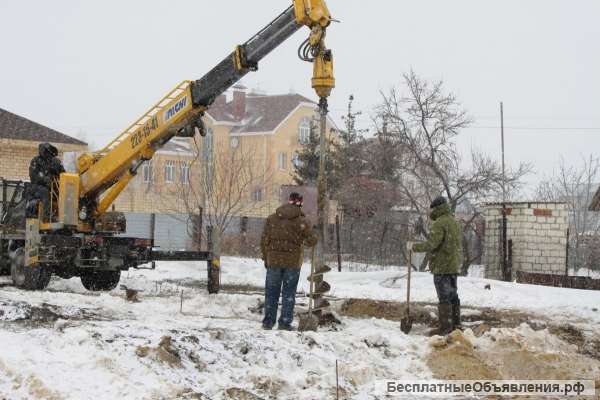 Аренда ямобура, бкм, сваи