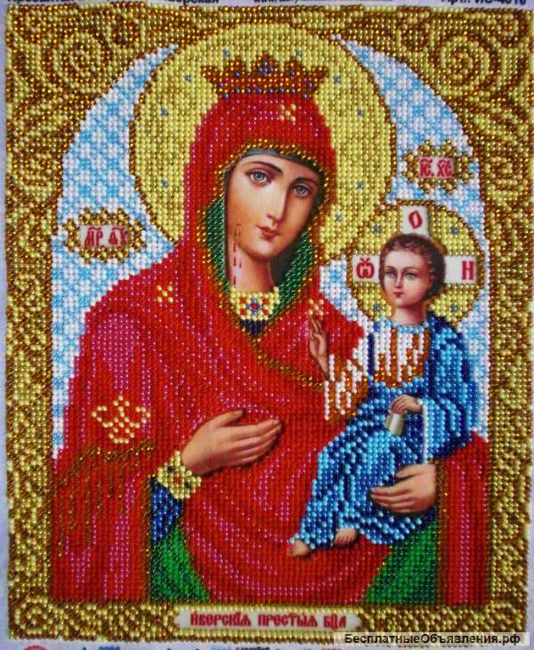 Картины, иконы, пасхальные яйца из бисера