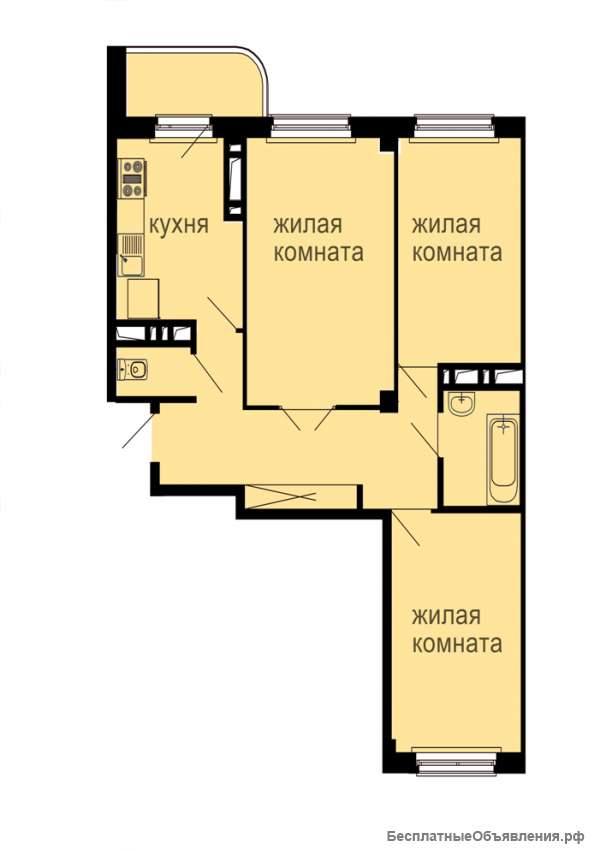 3х квартира