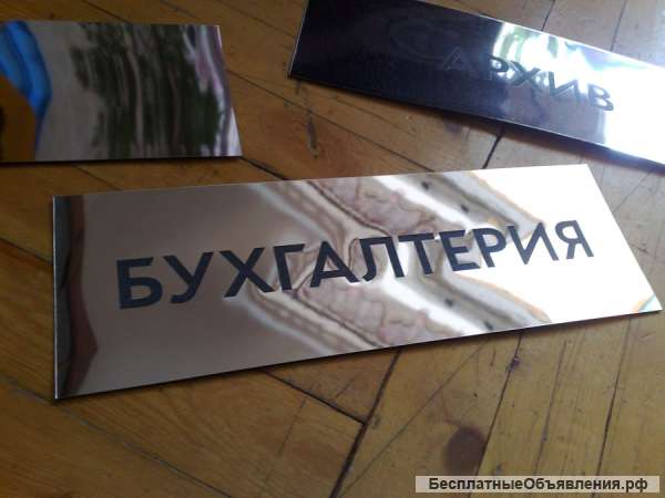 Изготовление табличек