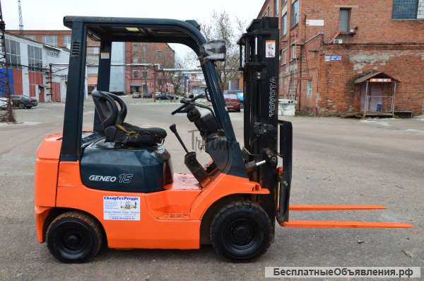 Бензиновый погрузчик бу Toyota 7FG15 1,5 т
