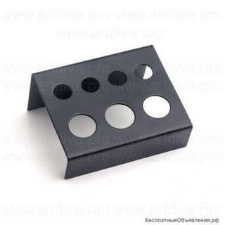 Подставка черная металлическая для колпачков для татуажа и микроблейдинга