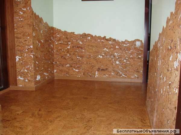 Укладка пробковых покрытий