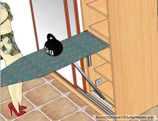 Гладильная система 2DS для встраивания в шкаф