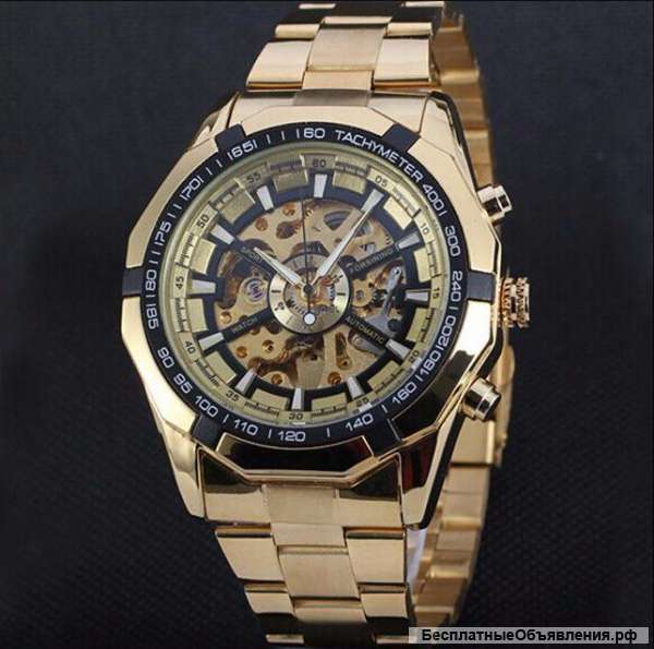 Стильные часы Winner Luxury Gold (Оригинал)