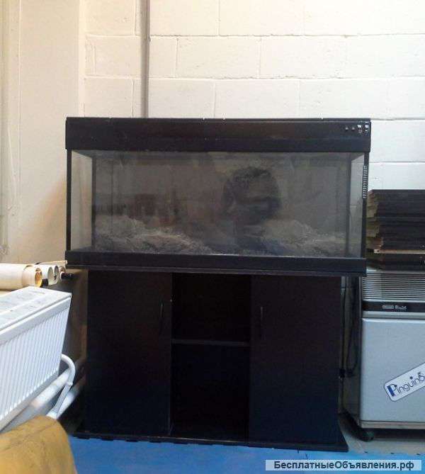 Аквариум с тумбой, грунт