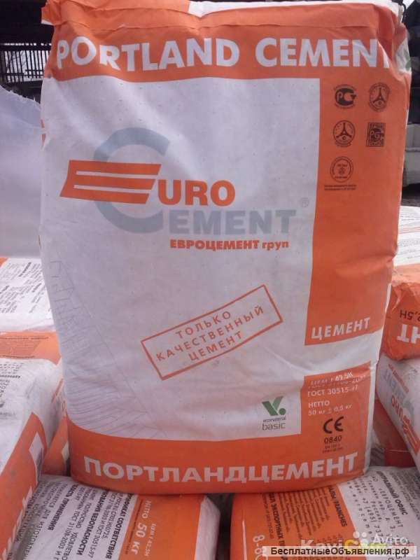 Евроцемент (Черкесский) - заводская упаковка 50 кг
