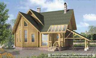 Бревенчатый дом 11,5 х 11,5 м с мансардой