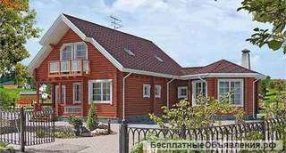 Бревенчатый дом 11х15 м с шестигранной столовой