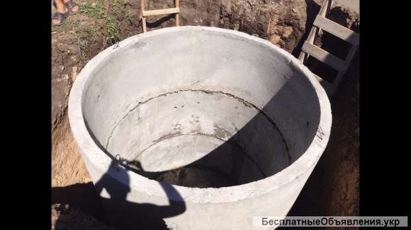 Выгребные ямы из бетонных колец